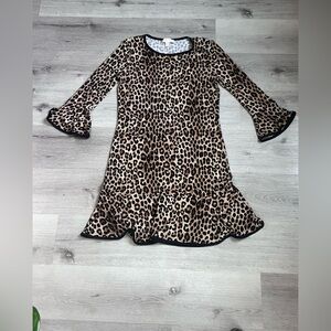 Michael Kors Leopard Print One-Piece Dress - Brown & Black